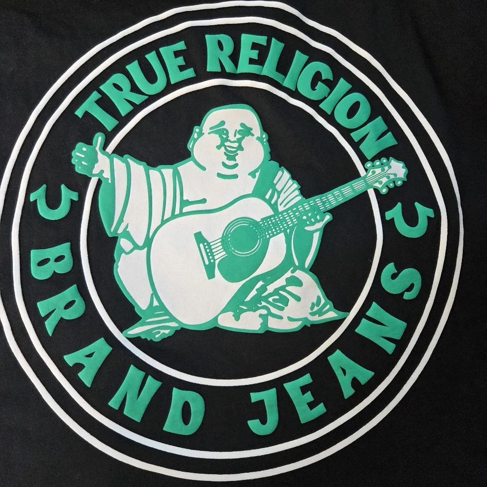 NWT True Religion Tee XXL Buddha Logo Lucky Horseshoe